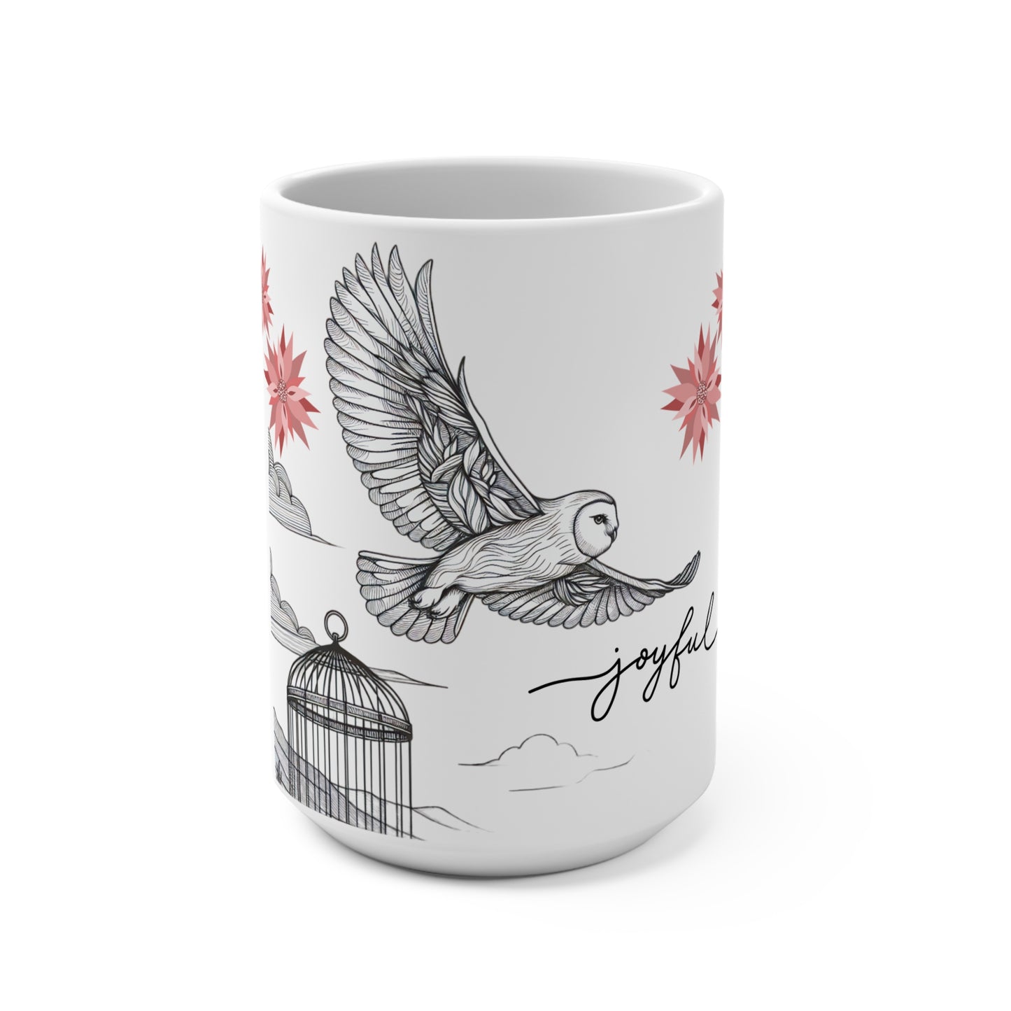 Joyful Owl Takes Flight: A Soaring Celebration of Freedom and Happiness!
