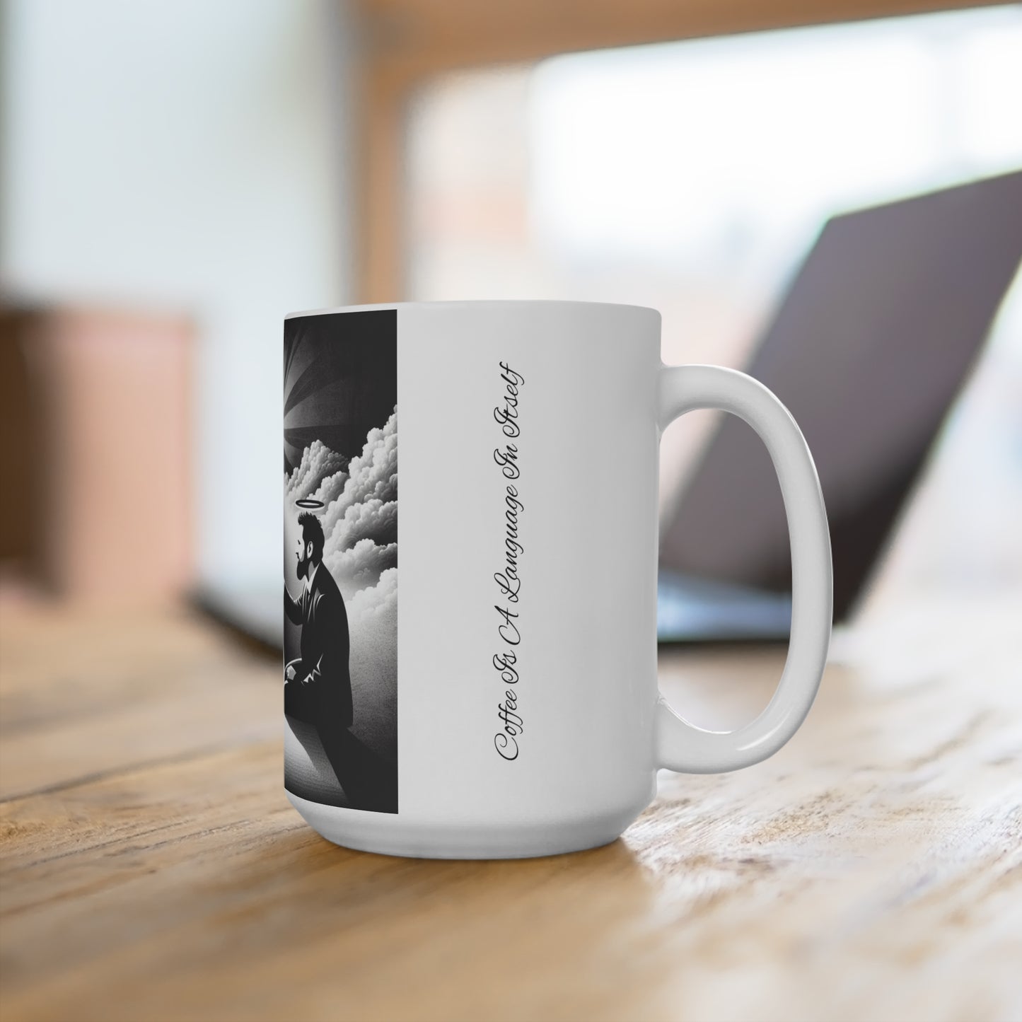 Coffee Is A Language In Itself Mug 15oz