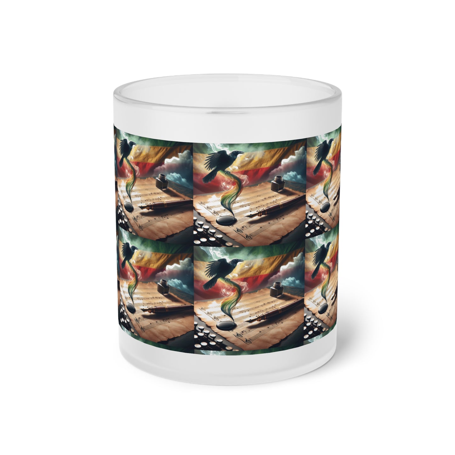 Essence Of Life Frosted Glass Mug