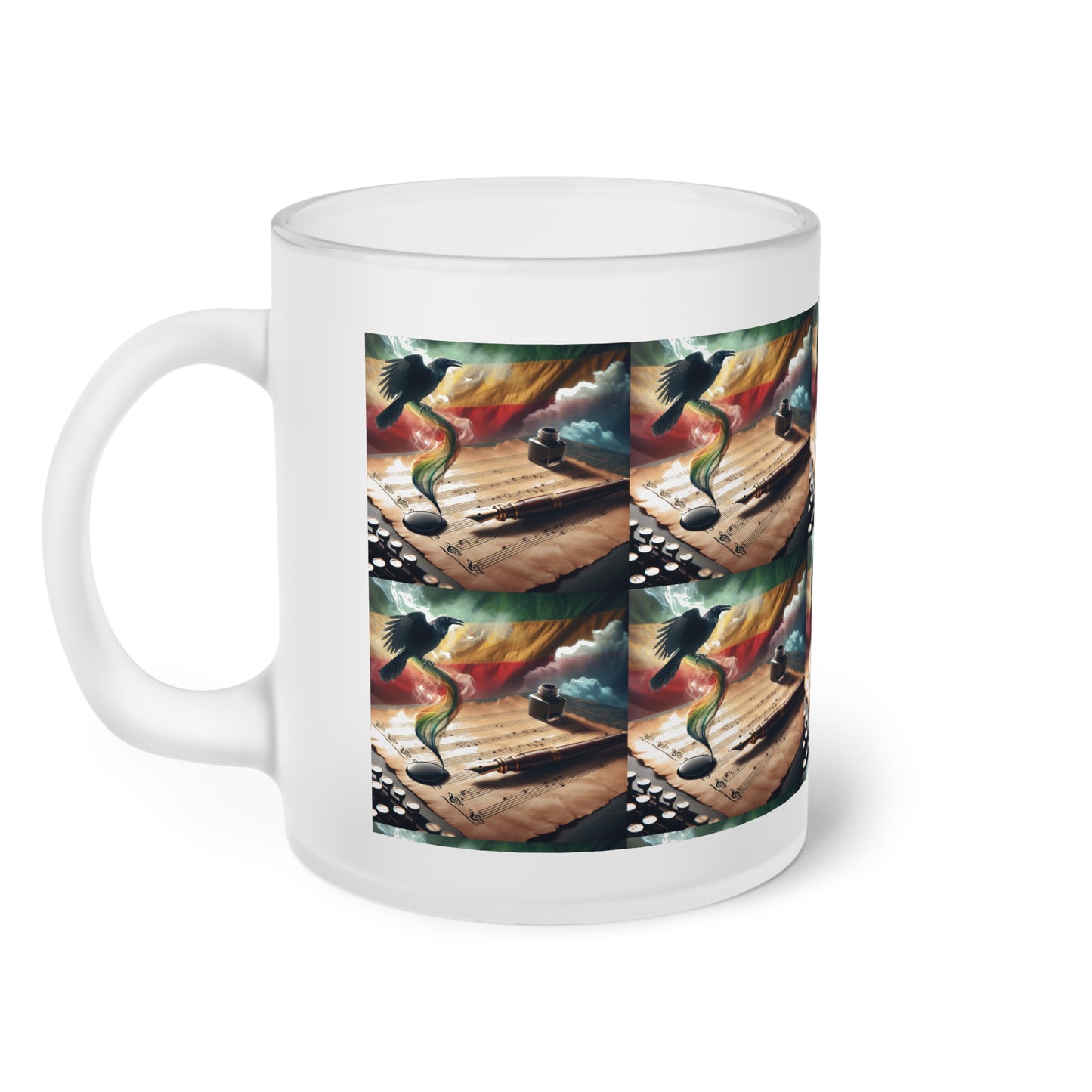 Essence Of Life Frosted Glass Mug