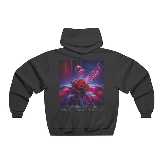 Melodies Of Love, Like Red Roses In Bloom  Hooded Sweatshirt