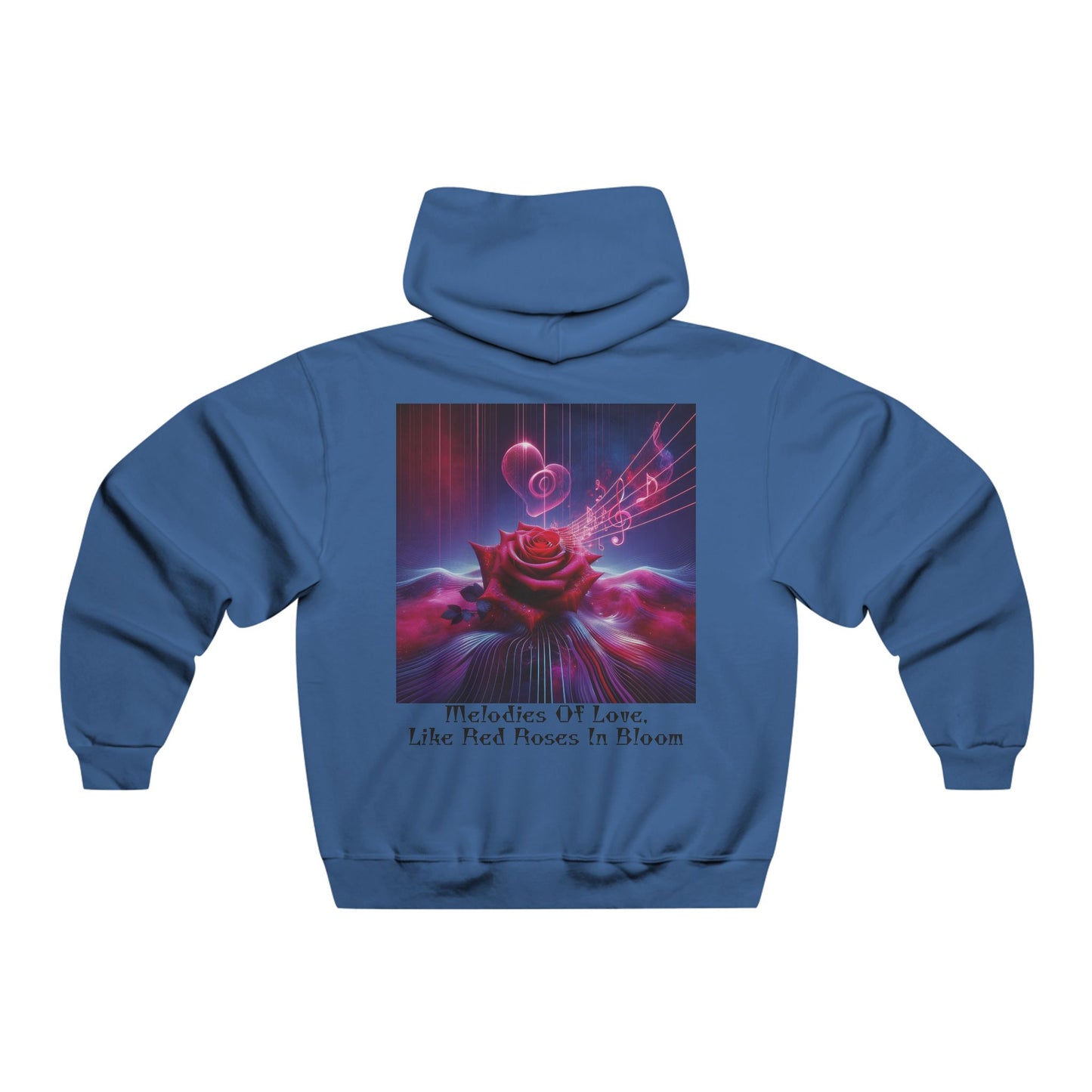 Melodies Of Love, Like Red Roses In Bloom  Hooded Sweatshirt