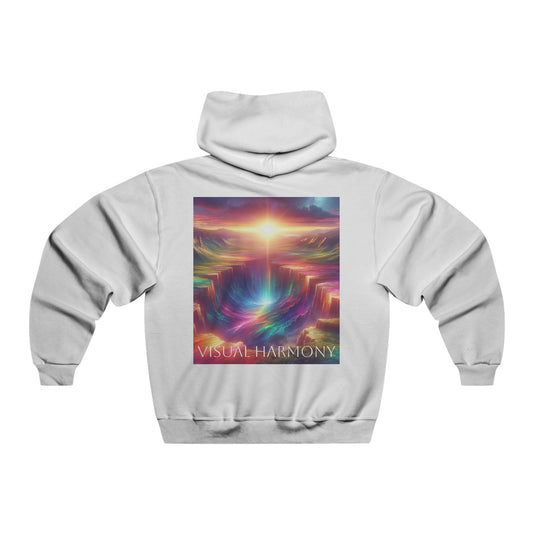 Through the prism of perception, we see the world in vibrant colors Visual Harmony Hooded Sweatshirt
