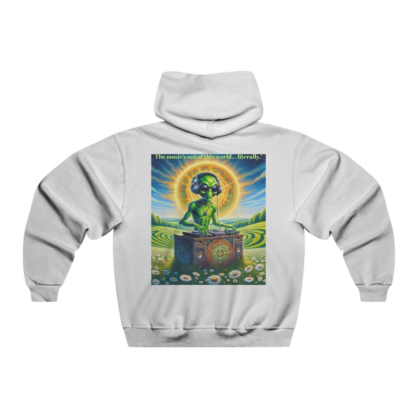 The music’s out of this world… literally. Hooded Sweatshirt