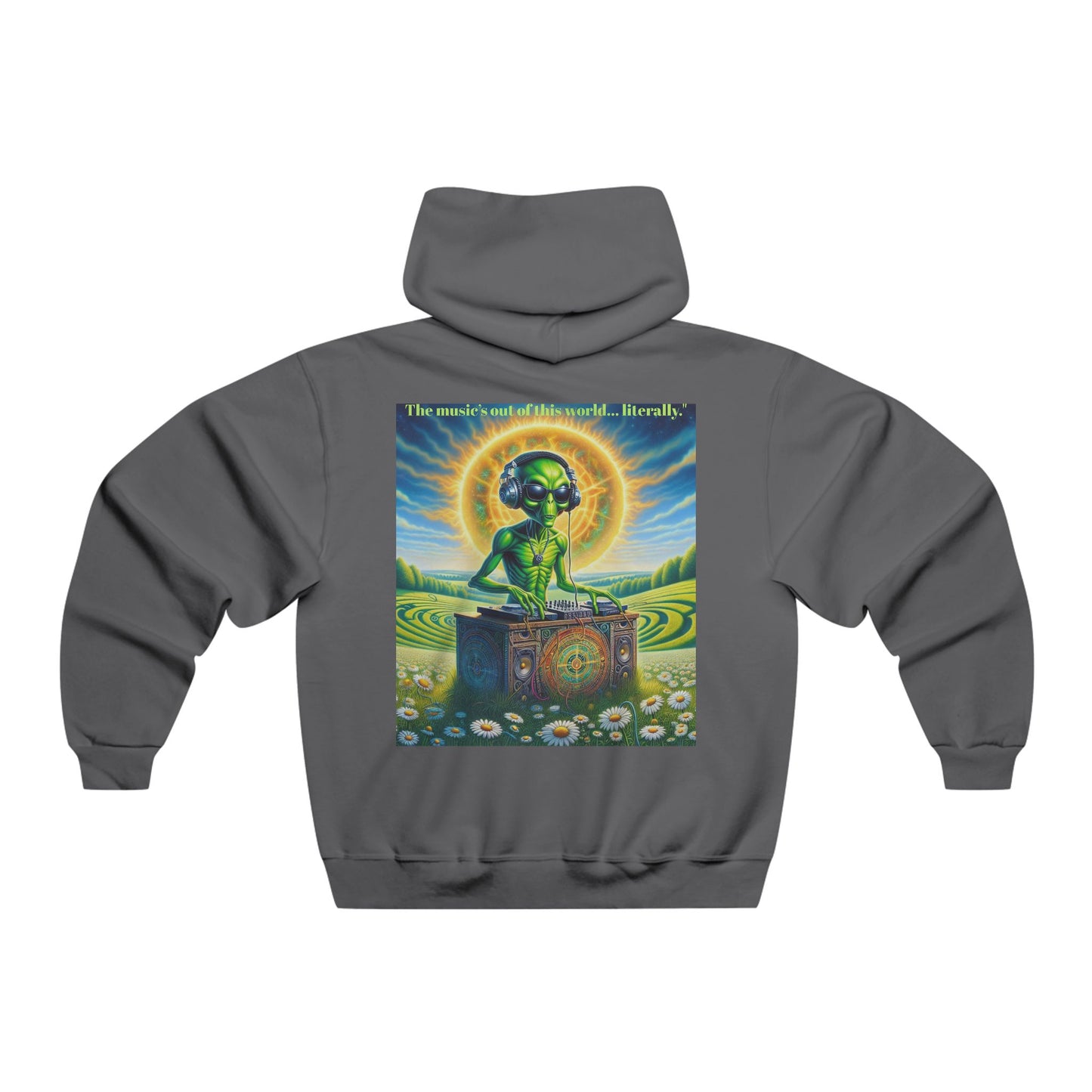 The music’s out of this world… literally. Hooded Sweatshirt