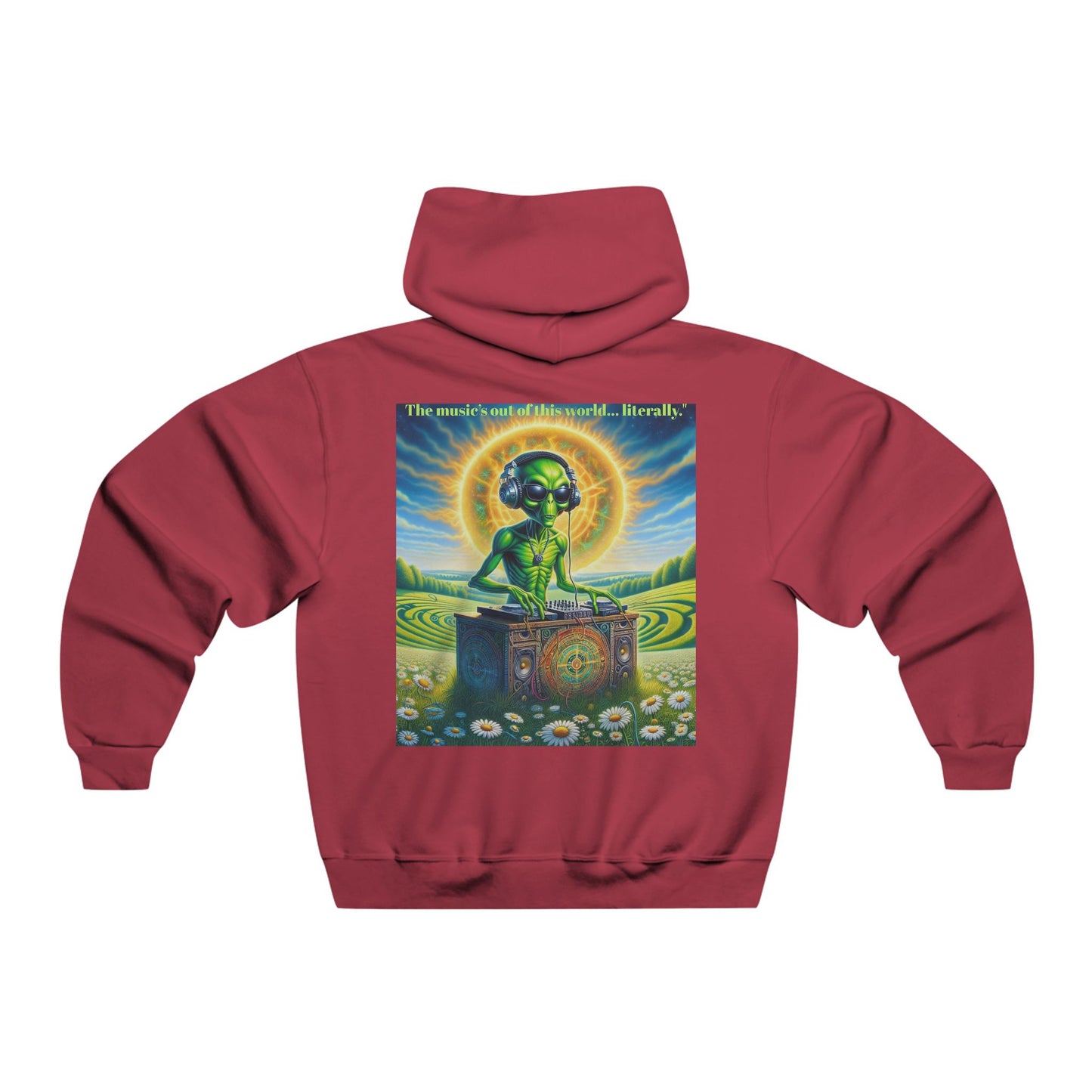 The music’s out of this world… literally. Hooded Sweatshirt