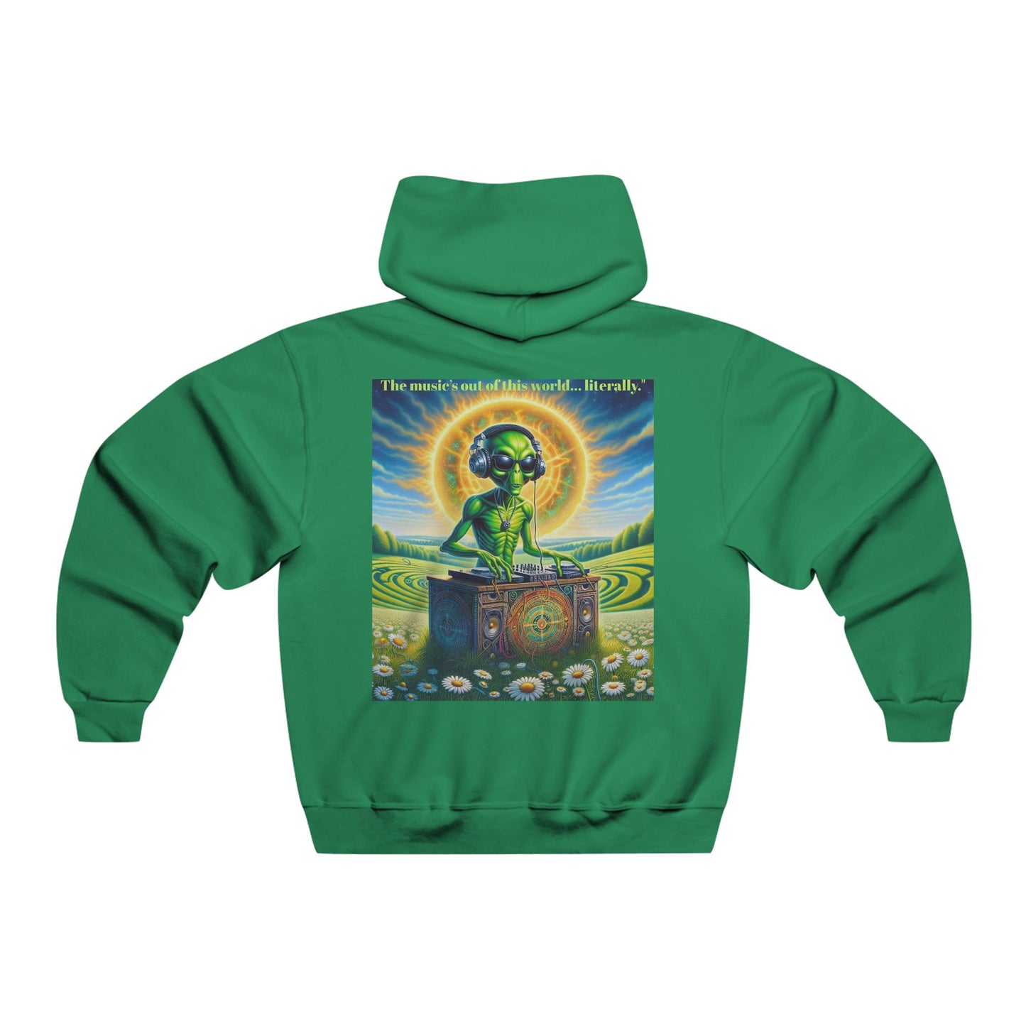 The music’s out of this world… literally. Hooded Sweatshirt