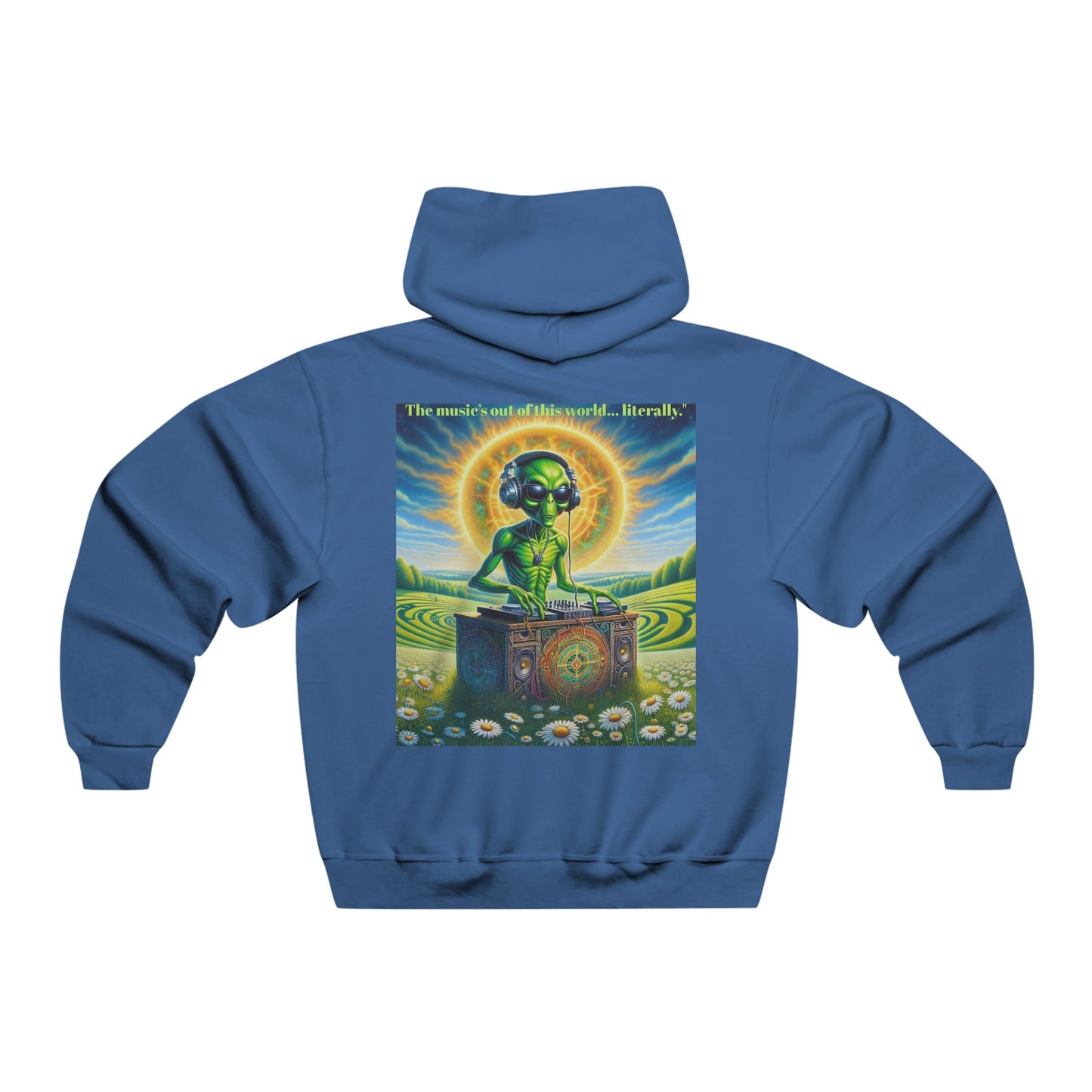 The music’s out of this world… literally. Hooded Sweatshirt