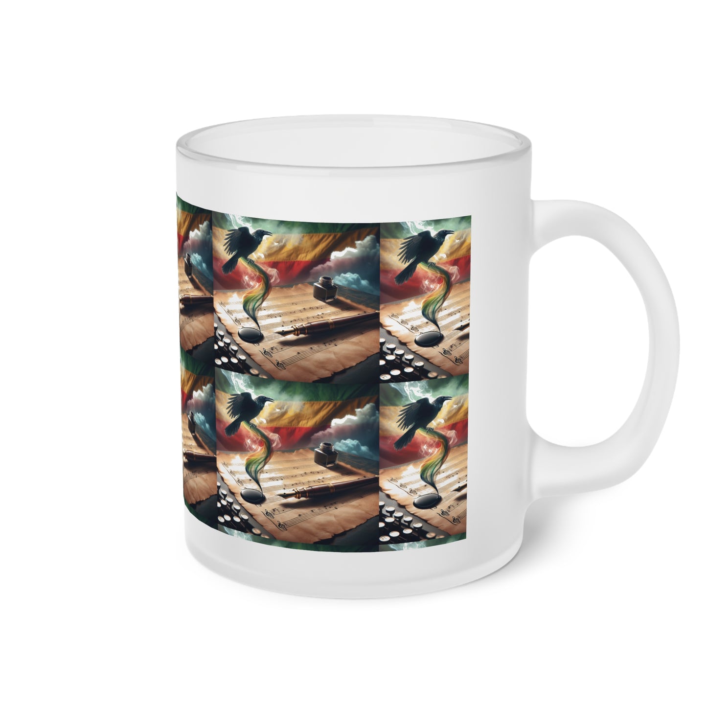 Essence Of Life Frosted Glass Mug