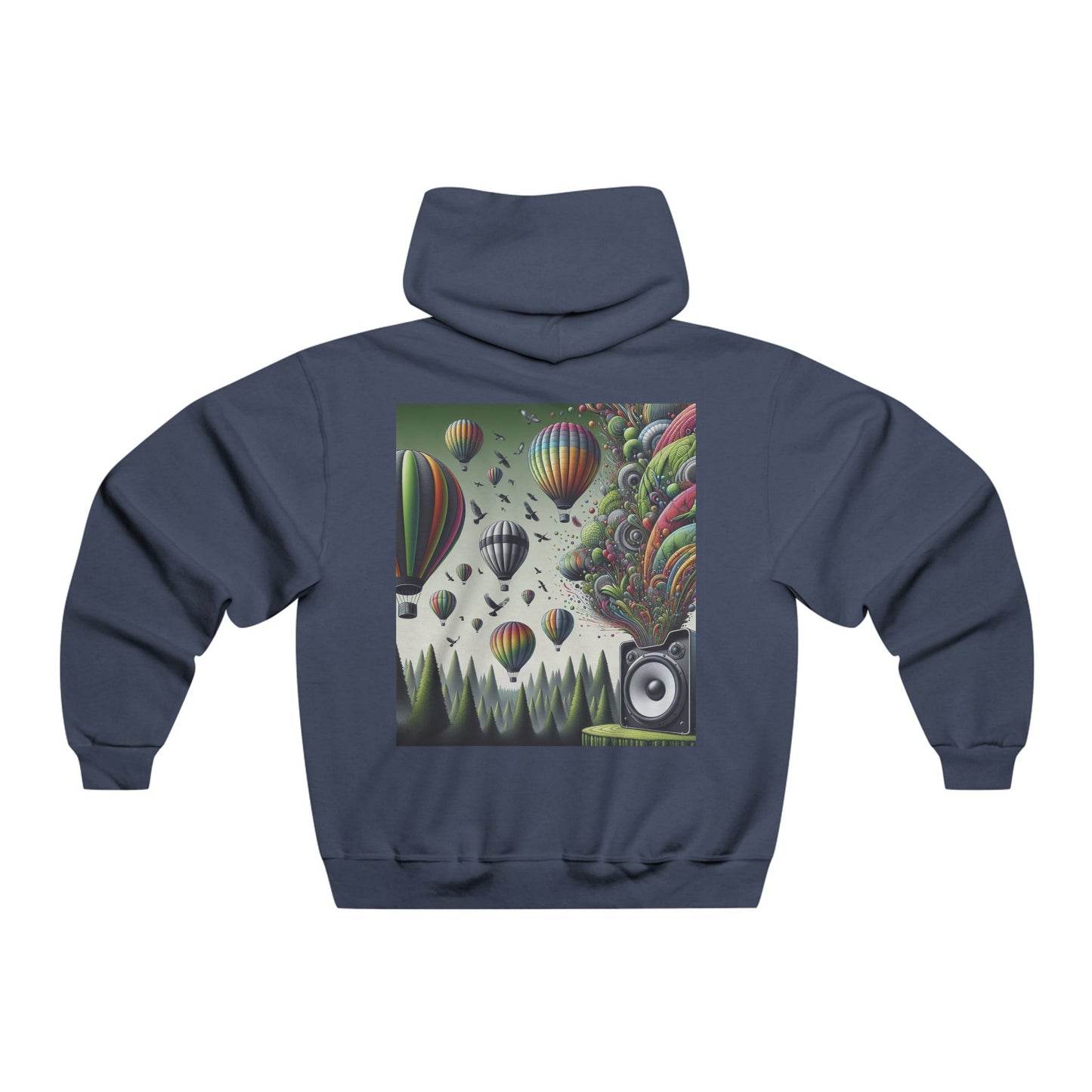Where The Bass Drops, The Balloons Rise Hooded Sweatshirt