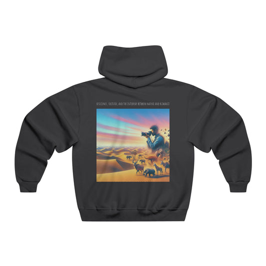 Resilience, solitude, and the interplay between nature and humanity.Hooded Sweatshirt
