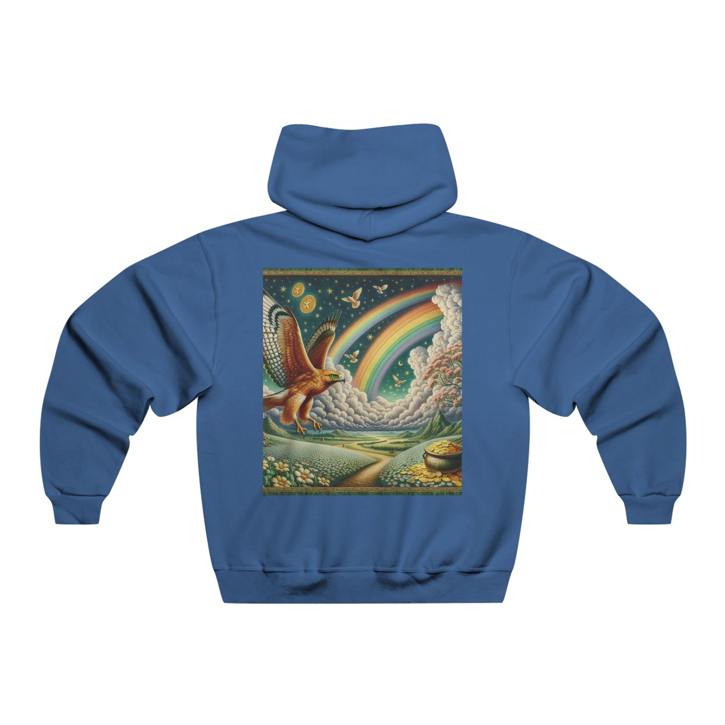 "In the wake of the rainbow’s light, I found a pot of gold, but it was the wings of freedom that truly made me soar."Hooded Sweatshirt