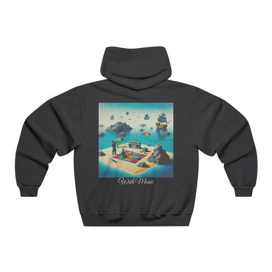 Isolated In a Pirates paradise With Music  Hooded Sweatshirt