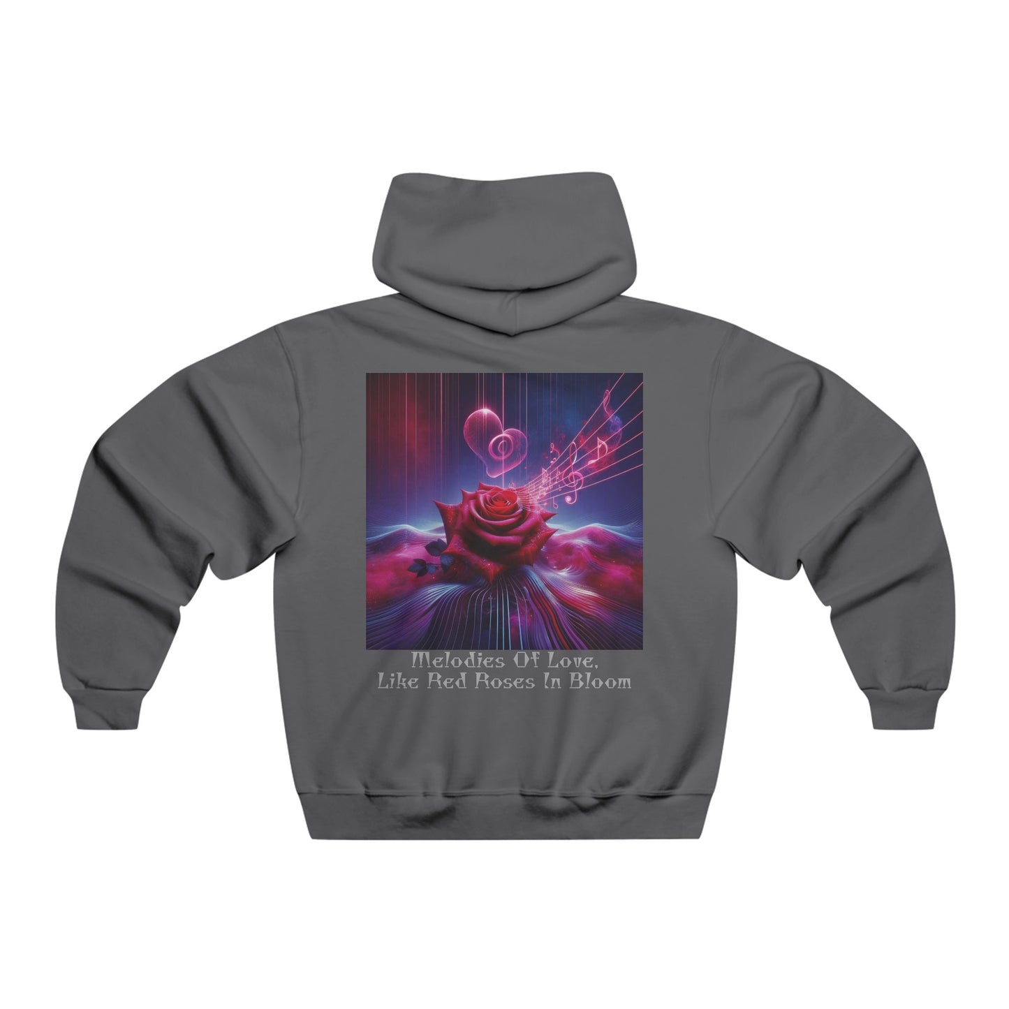 Melodies Of Love, Like Red Roses In Bloom  Hooded Sweatshirt