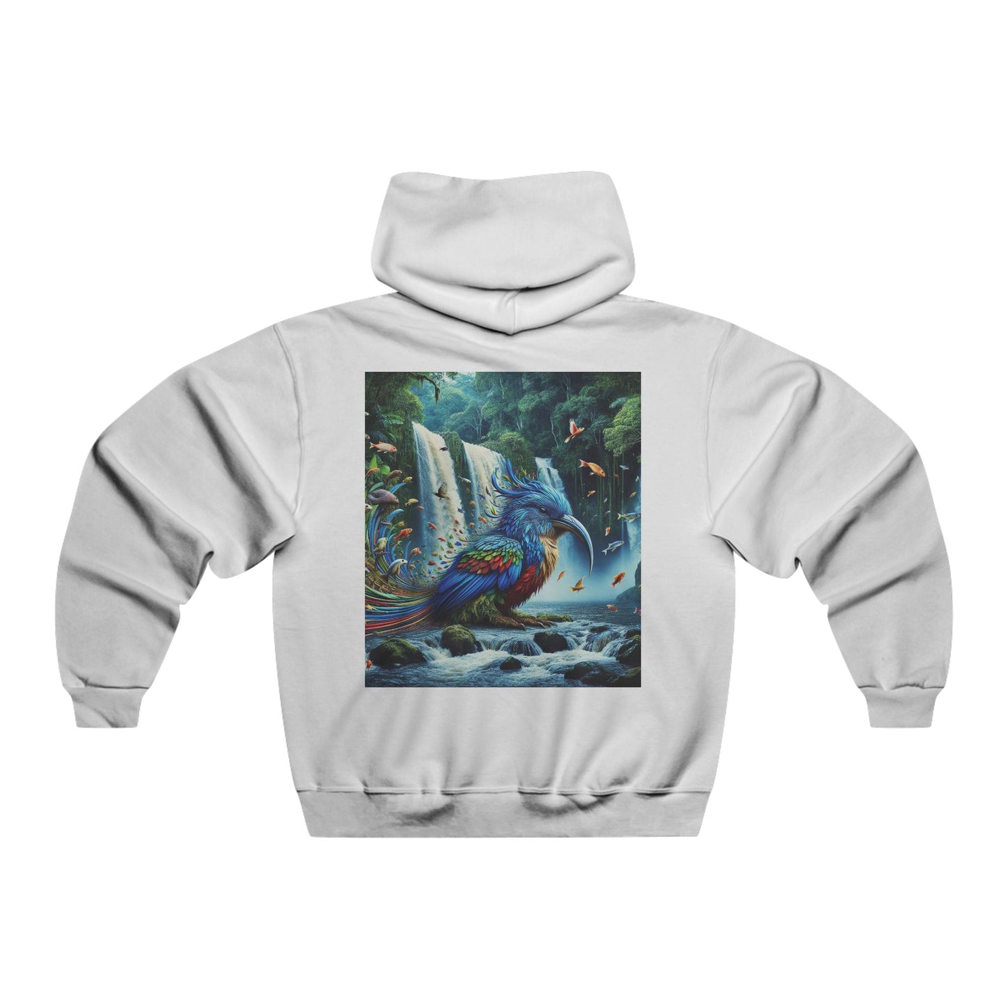 "Like a fish that leaps from water to air, we too can break free from our confines and soar into the unknown." Hooded Sweatshirt