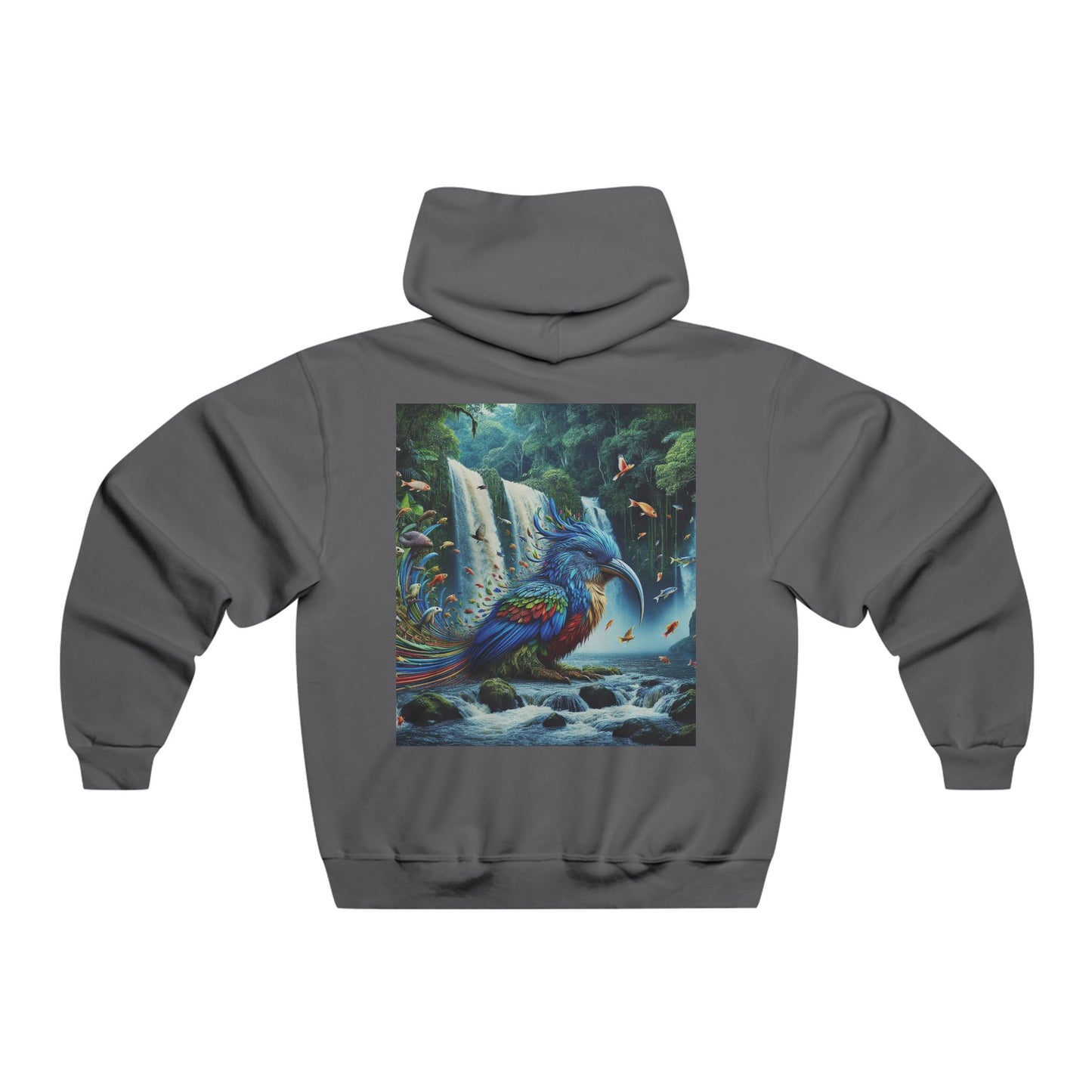 "Like a fish that leaps from water to air, we too can break free from our confines and soar into the unknown." Hooded Sweatshirt