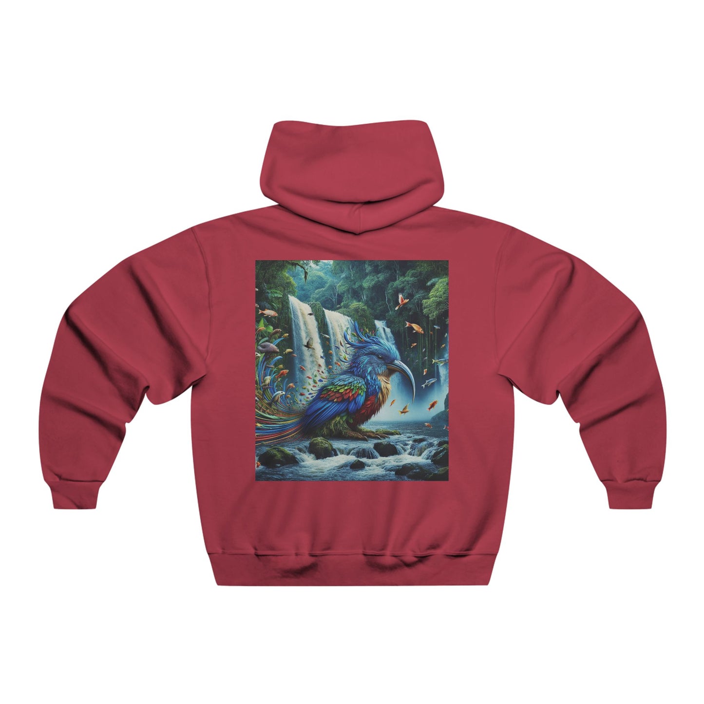 "Like a fish that leaps from water to air, we too can break free from our confines and soar into the unknown." Hooded Sweatshirt