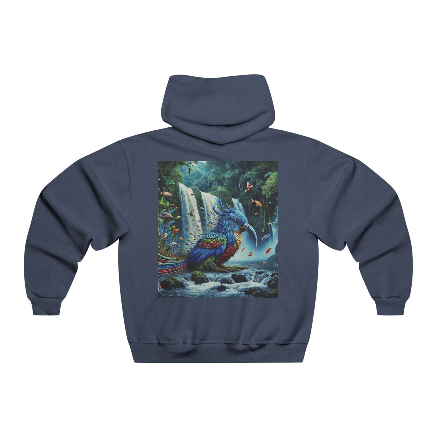 "Like a fish that leaps from water to air, we too can break free from our confines and soar into the unknown." Hooded Sweatshirt